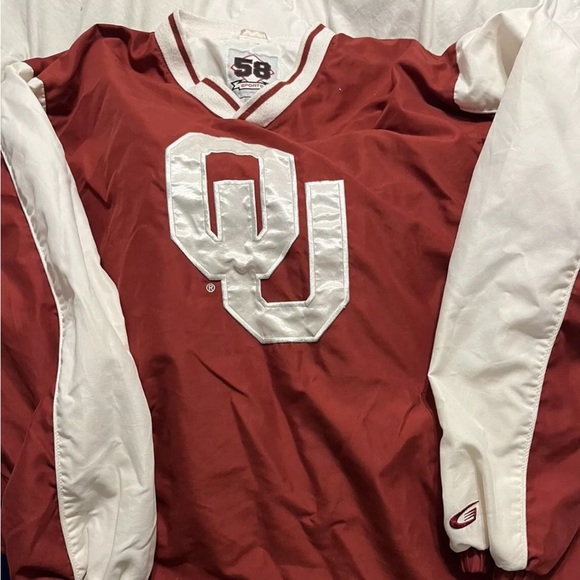 Oklahoma Sooners Pull Over Jacket Adult Size Medium NCAA Fan School - Picture 2 of 3
